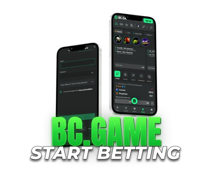 How to start betting at BC.GAME using the mobile sportsbook platform.
