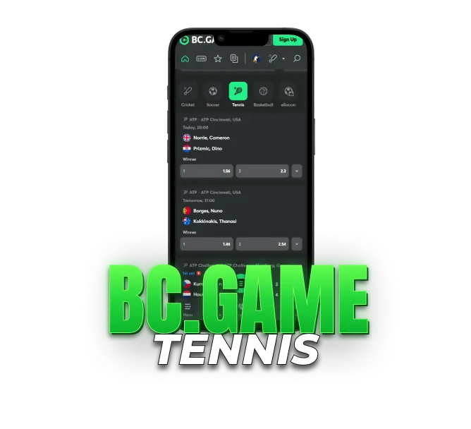 tennis betting on mobile with tennis matches and betting odds.